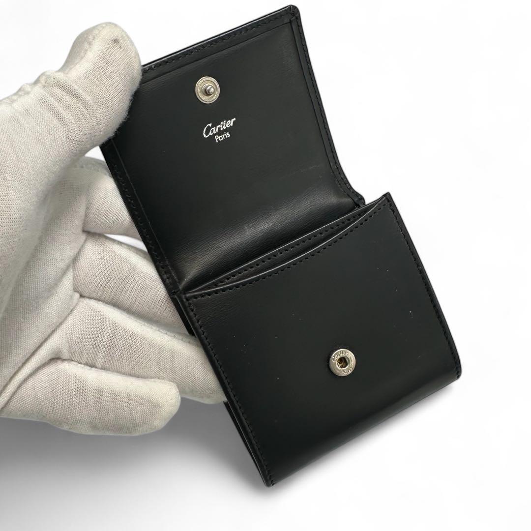 【極美品】カルティエ ケース ギャランティカード 黒 ブラック 小銭入れ