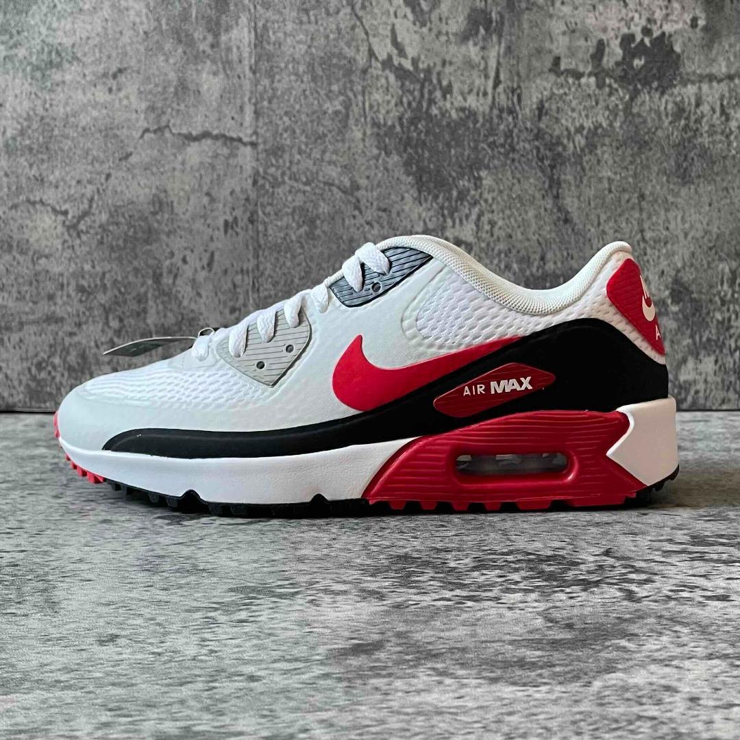 ★NIKE AIR MAX 90 G 赤 24.5 ナイキ エアマックス ゴルフ