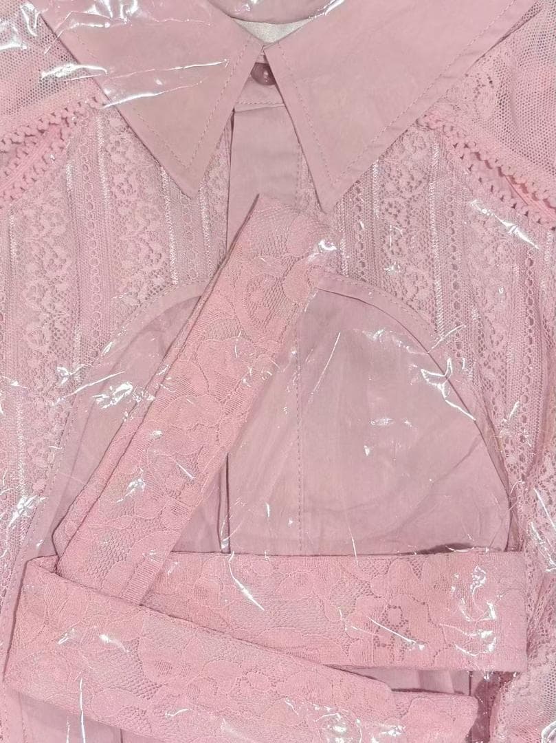 即日発送 完売 新品 neith. Lace Tied Shirts(Pink)