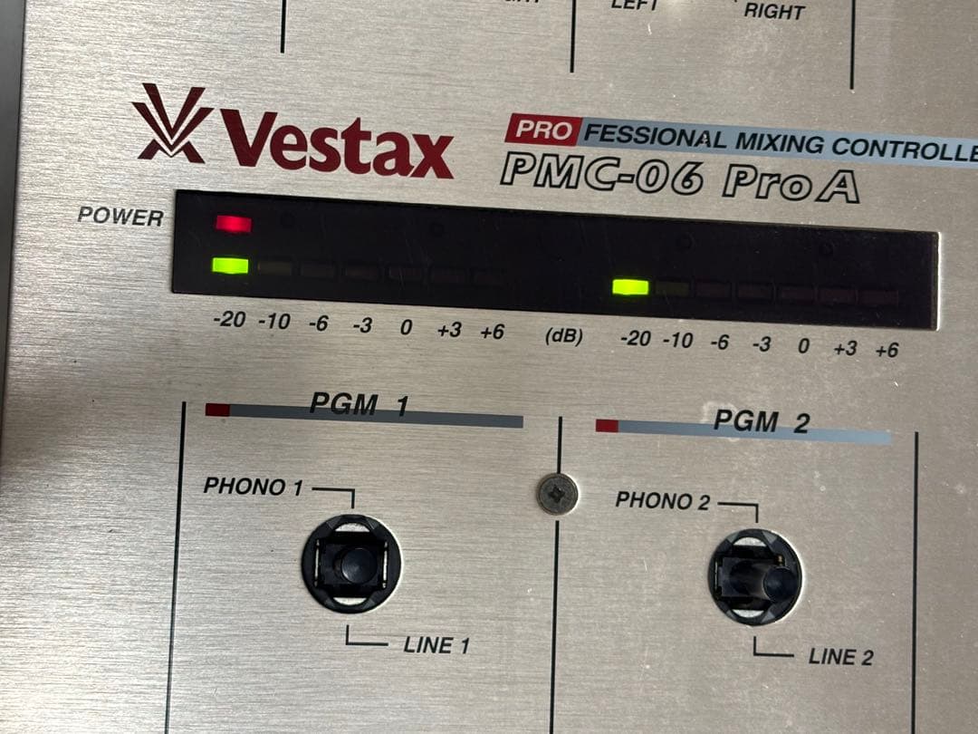 Vestax PMC-06 Pro A DJミキサー 純正アダプター付 ジャンク