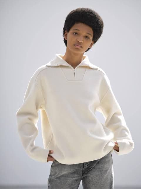 A*️様 HEAVY MILANO RIB KNIT ZIP TURTLE AU