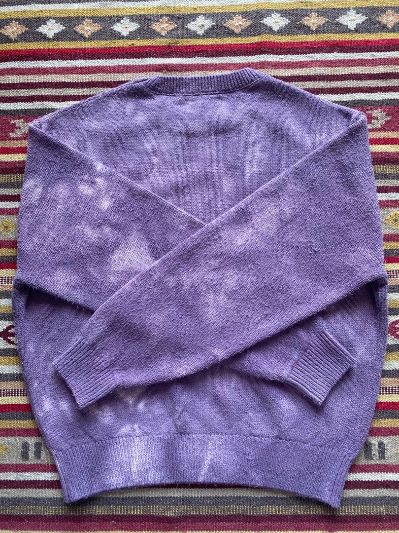 H BEAUTY&YOUTH＜H＞ツイストコットン タイダイ クルーネックニット