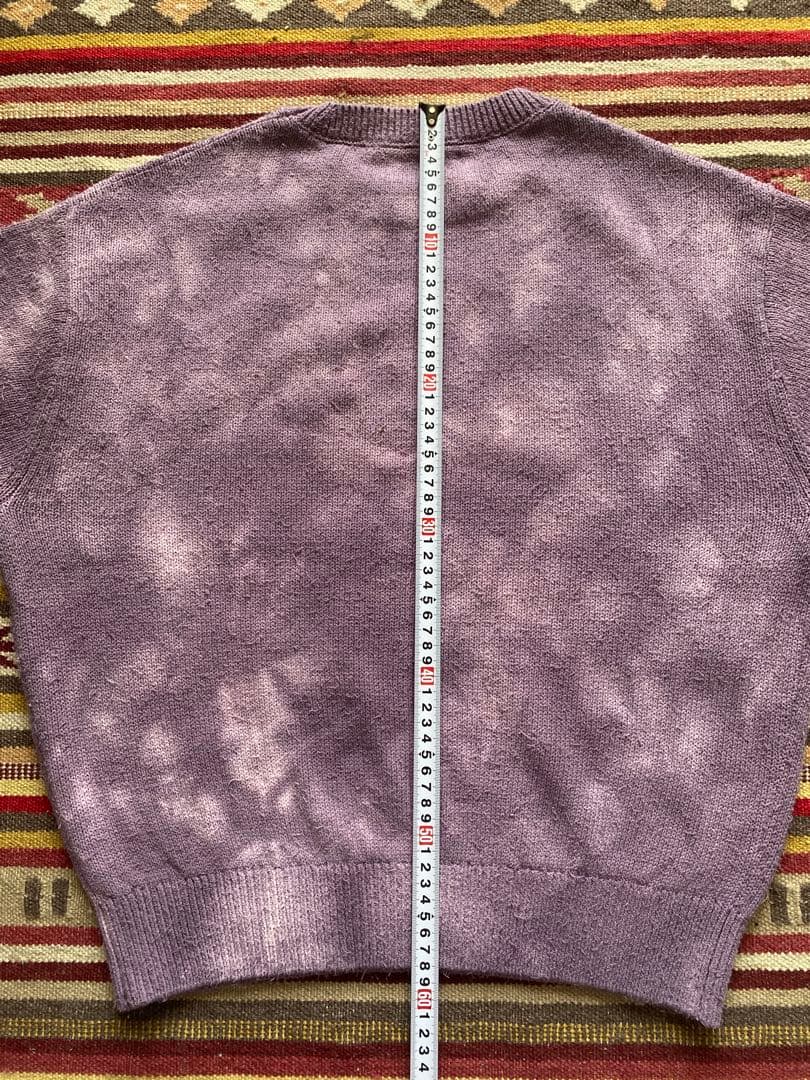 H BEAUTY&YOUTH＜H＞ツイストコットン タイダイ クルーネックニット