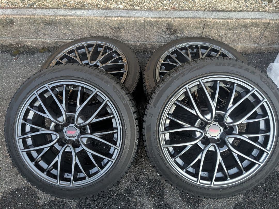 WRX STI 純正 18インチ ホイールセット ブリヂストン