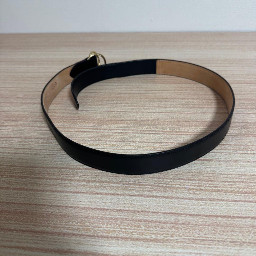 美品/シセイ cisei ベルト ダブルリング C2001 ブラック