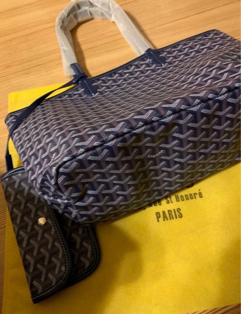 ちっち꙳⸌(ᵒ͈̑ᴗ̂ᵒ͈̑ )トートバッグ 紺 M