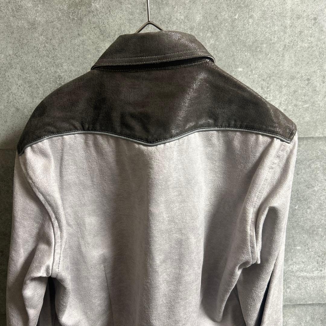 tornado mart レザータッチ ウエスタンシャツ y2k グランジ