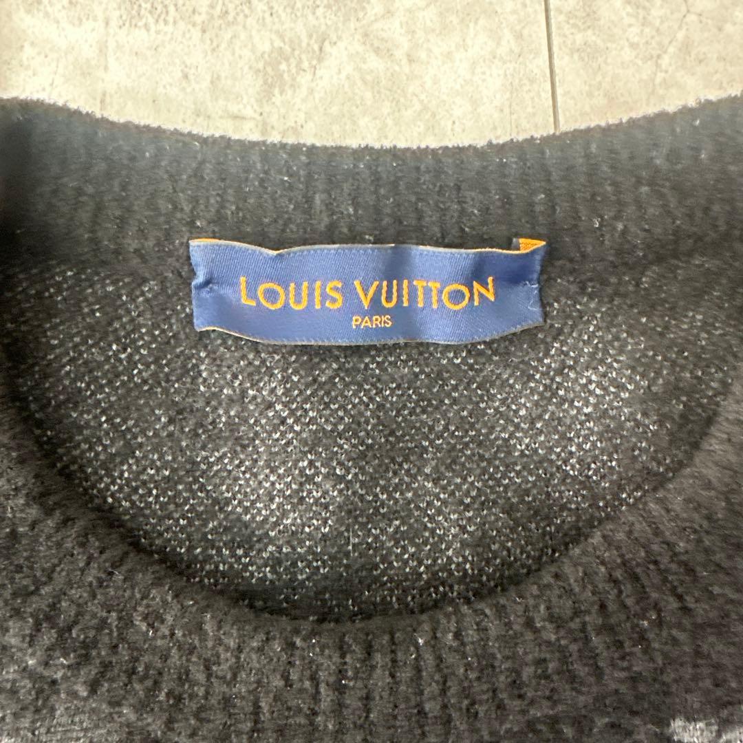 LOUIS VUITTON ブラック ニットセーター Lサイズ