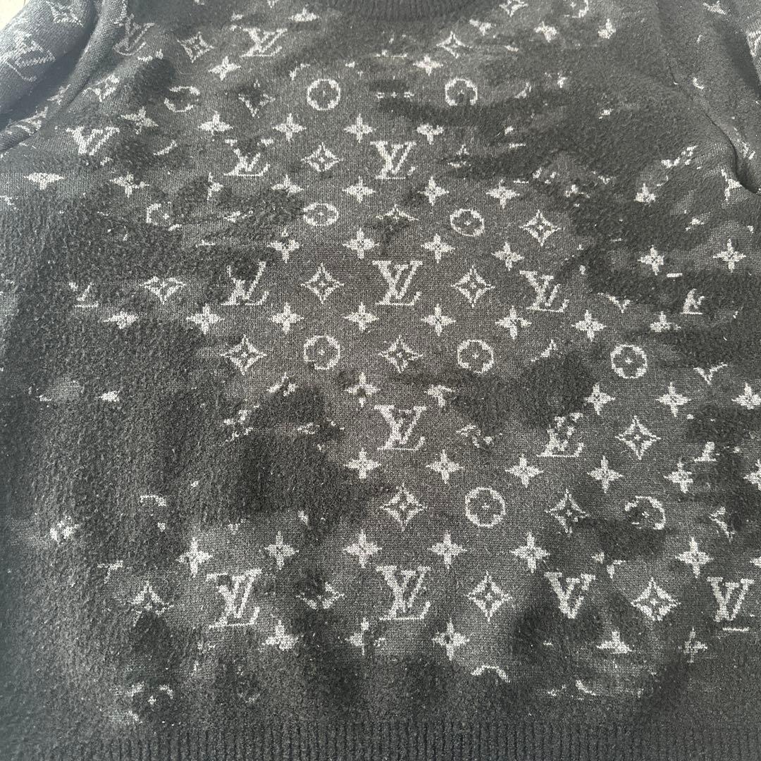 LOUIS VUITTON ブラック ニットセーター Lサイズ