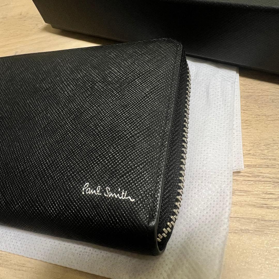 新品未使用 ポールスミス ブライトストライププラー 長財布