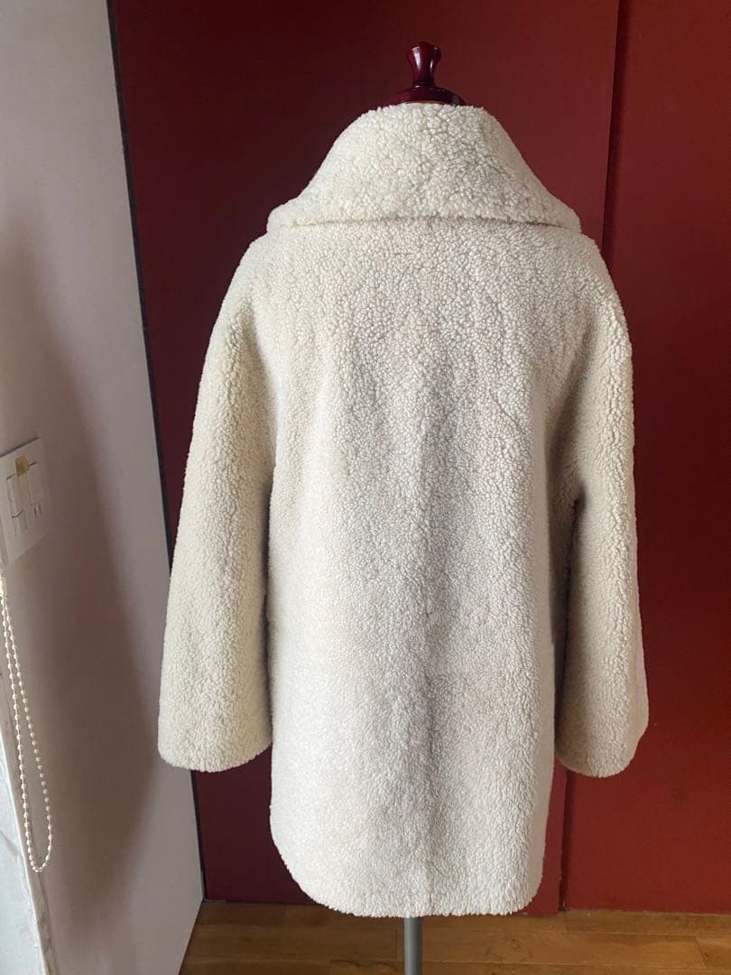 トリーバーチ TORY BURCH ムートンコート リバーシブル リアル羊革ボア