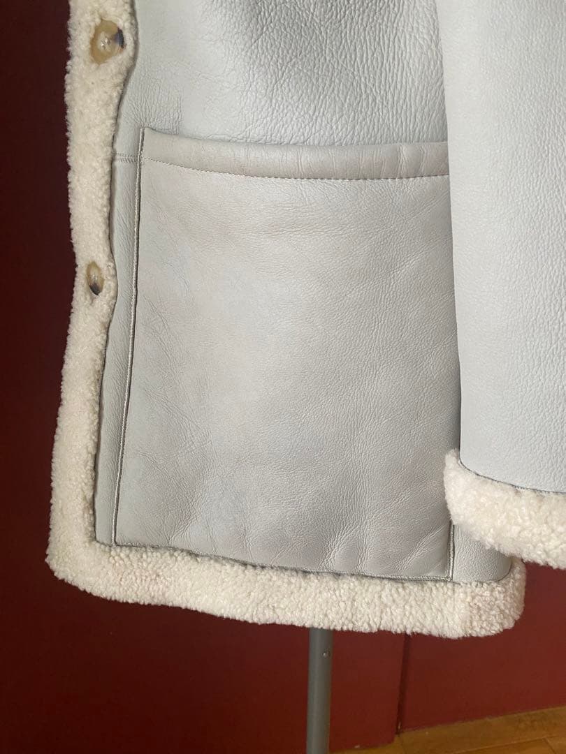 トリーバーチ TORY BURCH ムートンコート リバーシブル リアル羊革ボア