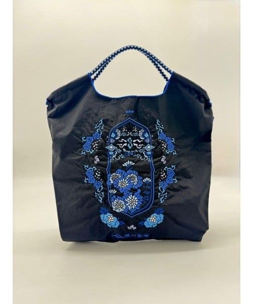 ボールアンドチェーン 深川製磁 コラボ フローラル柄 黒 M