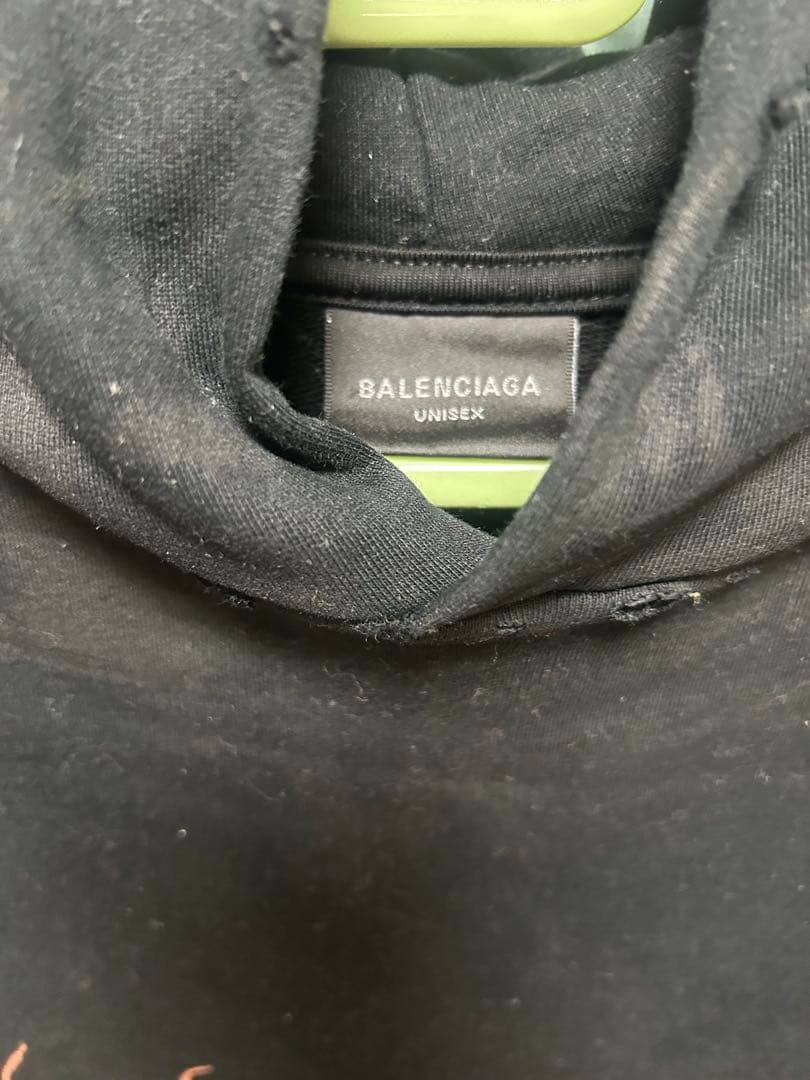 BALENCIAGA ユニセックス パーカー ブラック