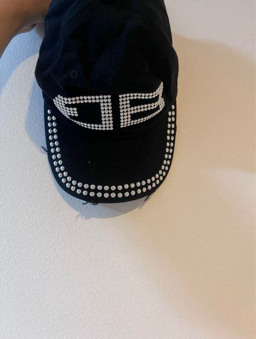BEEDEN BD STUDS DAMAGE CAP ブラック