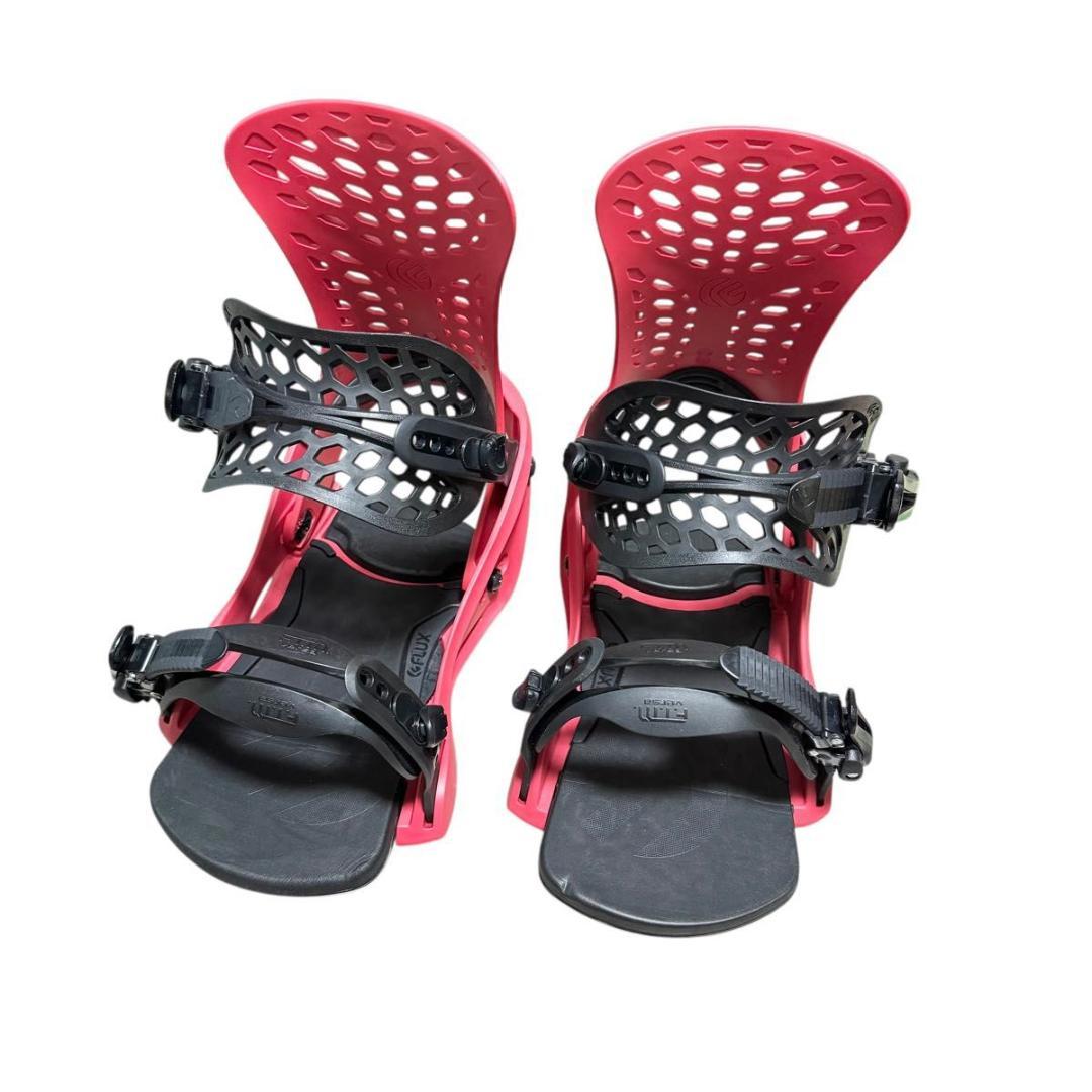FLUX PR バインディング ML 赤ピンク ビス付 スノボ ビンディング