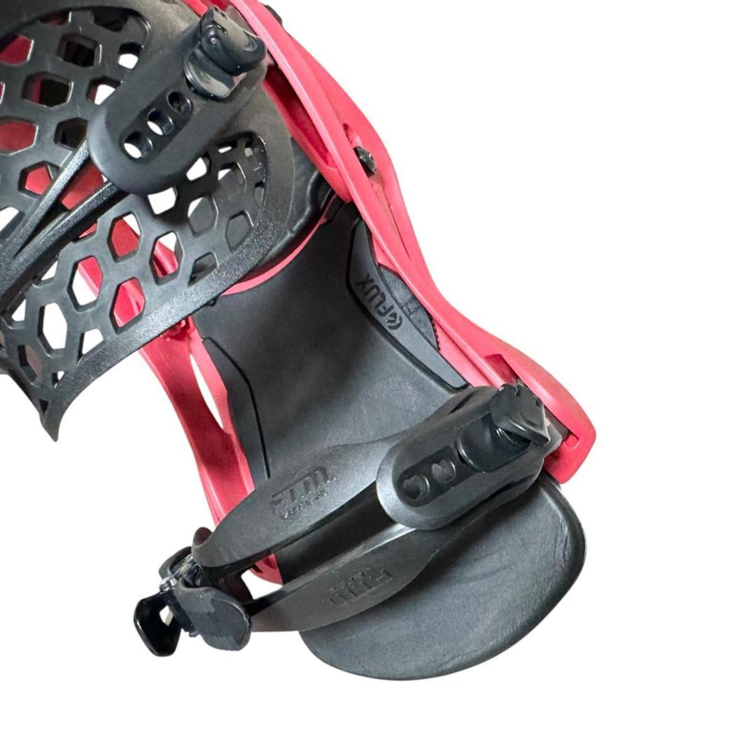 FLUX PR バインディング ML 赤ピンク ビス付 スノボ ビンディング
