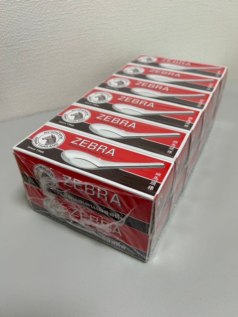 新品未使用 正規品 ZEBRA スプーン13cm 1ダース(12箱) 144個