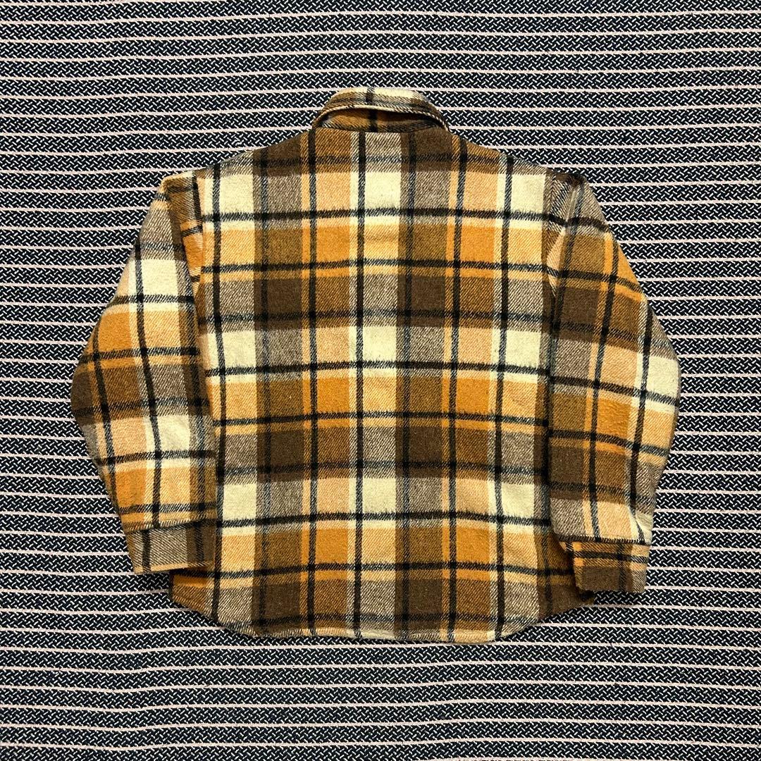 か*れ様 CPO 60s 70s 古着　ウールチェックシャツ　肉厚