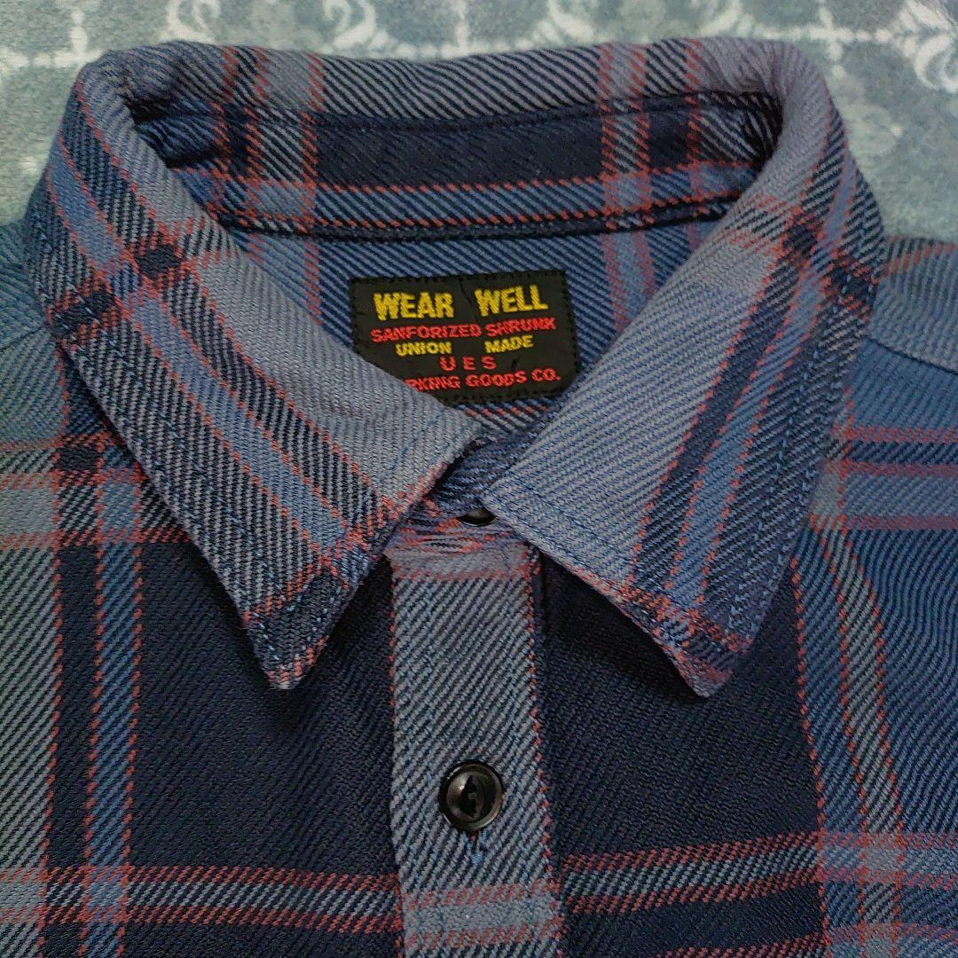 UESウエス エクストラヘビーネルシャツ 502451　15oz サイズ3(L)