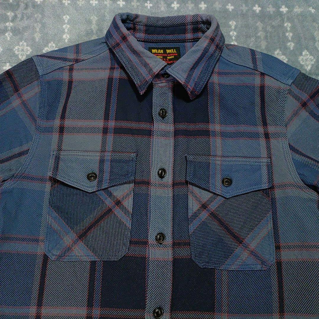 UESウエス エクストラヘビーネルシャツ 502451　15oz サイズ3(L)