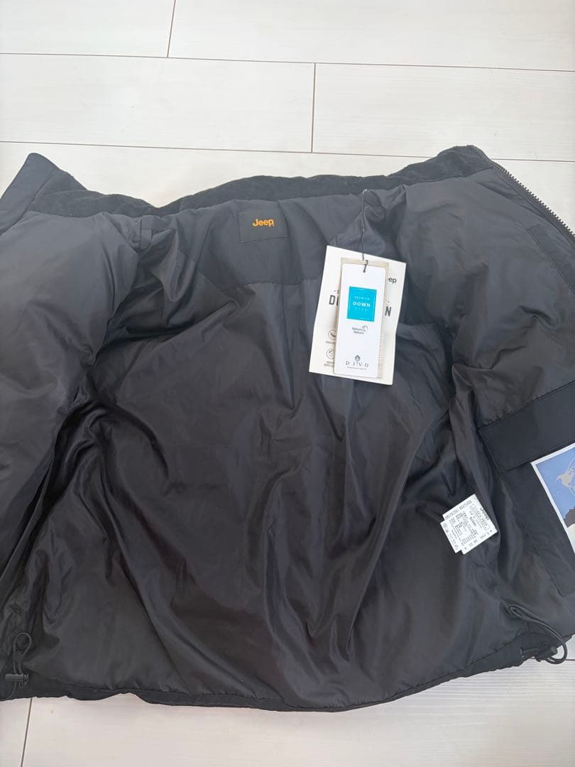 【新品・タグつき】Jeep ダウンジャケットブラック 男女兼用