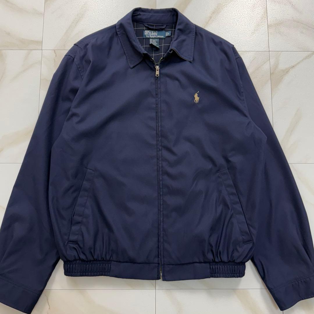 ポロ ラルフローレン スイングトップ ピーチスキン ネイビー S