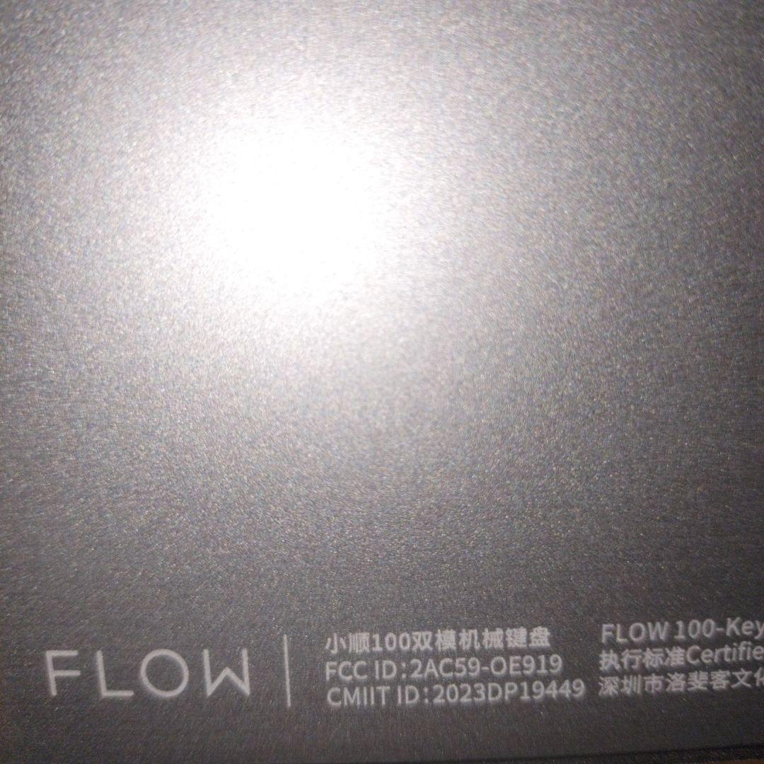 【美品】LOFREE FLOW100 英語配列 シルバーホワイト