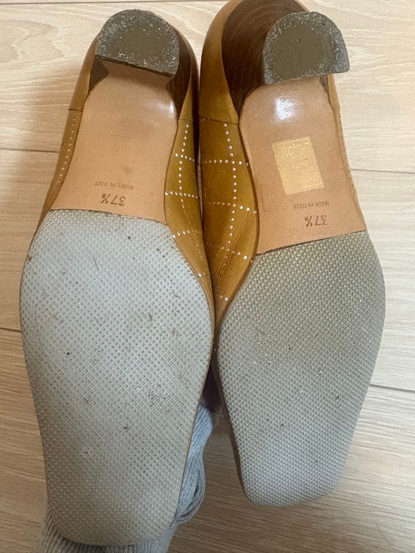 CHANEL ブラウンパンプス 37.5