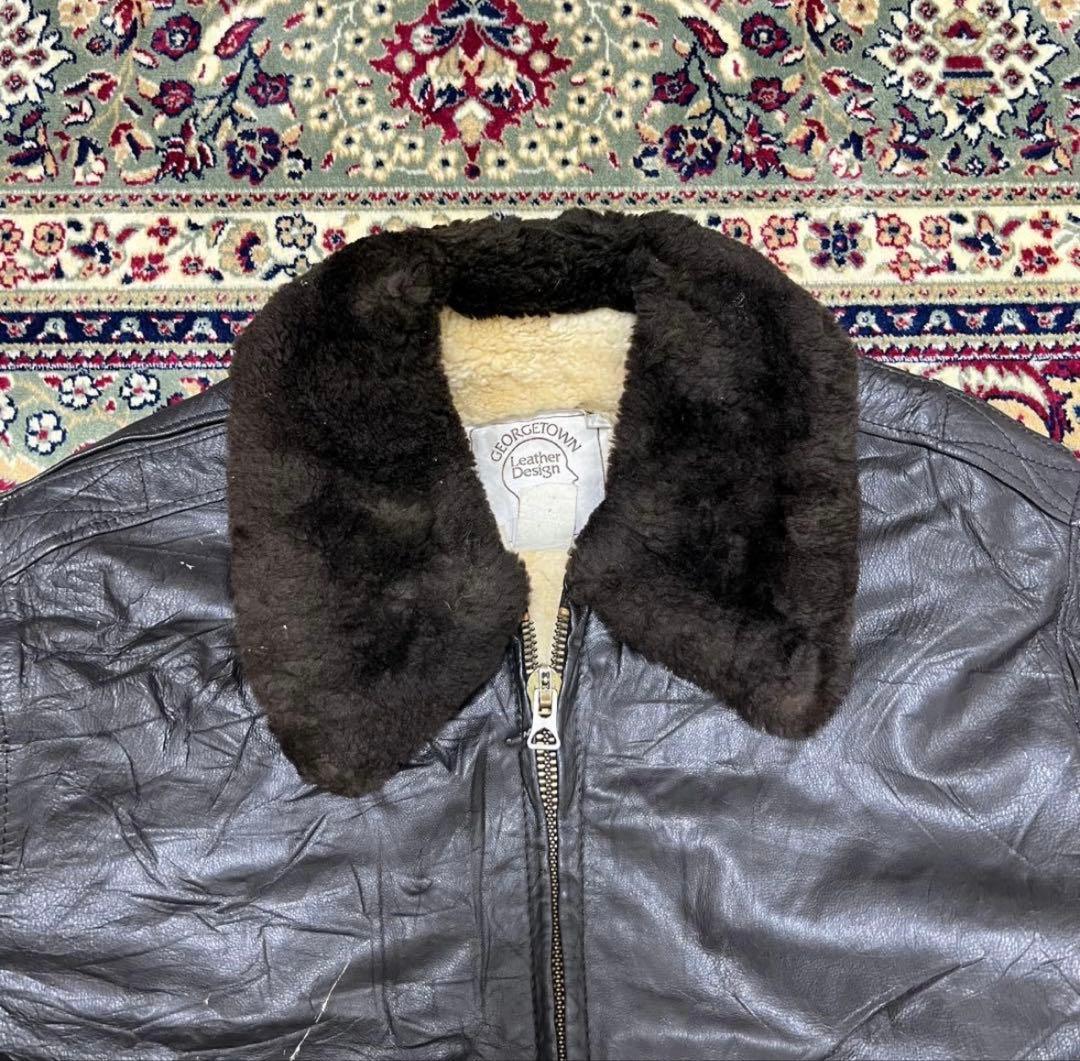 G-1 ファー付きレザージャケット