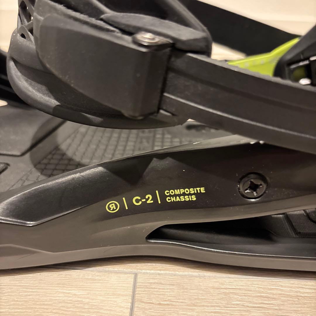 RIDE C-2 スノーボードビンディング ブラック/イエロー