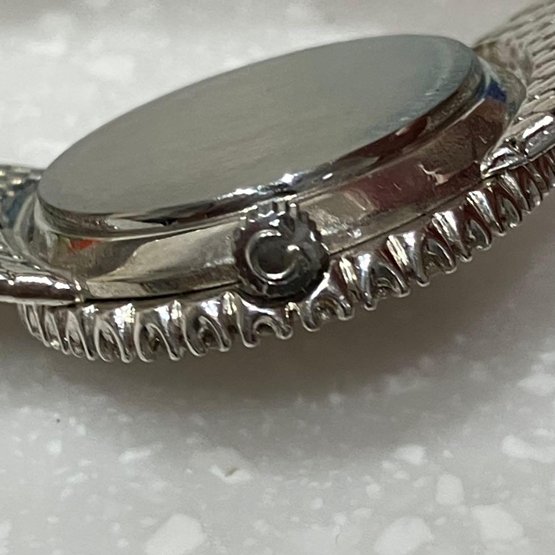 OMEGA De Ville ダイヤモンドベゼル　シルバー 手巻き時計　稼働品