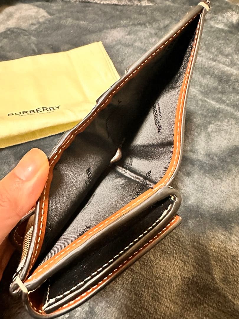 BURBERRY 3つ折り財布 キャンバス