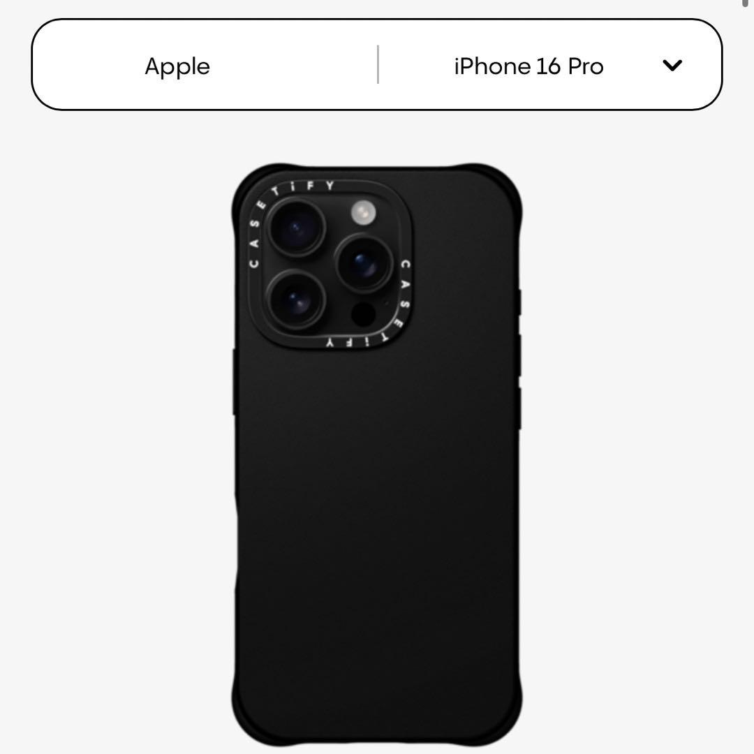 Casetify ブラック iPhone16Pro用ケース
