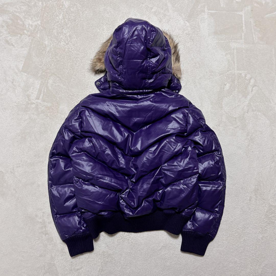 未使用級 00s オールドユニクロ 3way ダウンジャケット 光沢 y2k 紫