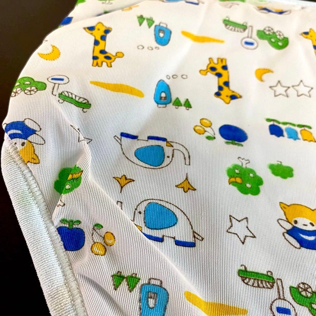 限定1 レトロ オムツカバー 2種 アニマル 動物　キリン 鳥　犬　車　花