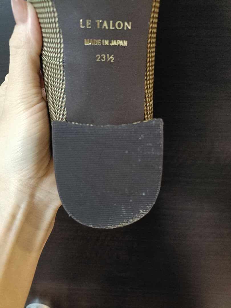 LE TALON パンプス 3cmポインテッドニュアンスバックルパンプス