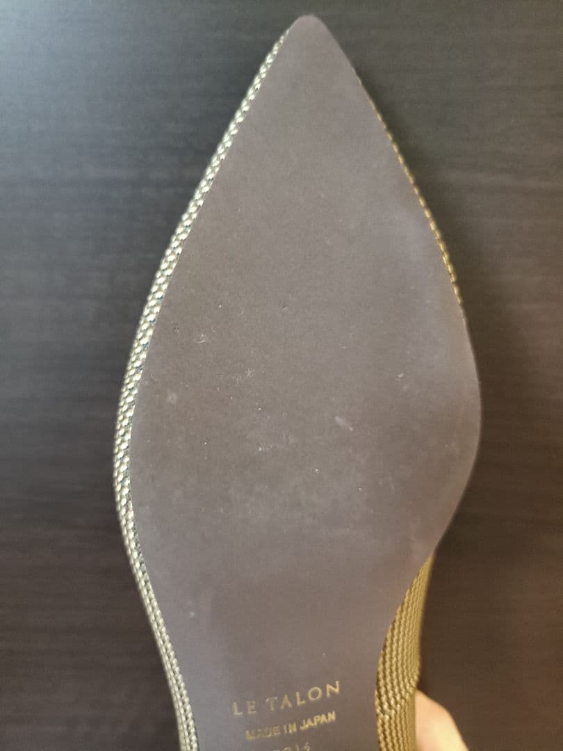 LE TALON パンプス 3cmポインテッドニュアンスバックルパンプス