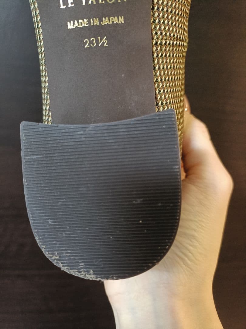 LE TALON パンプス 3cmポインテッドニュアンスバックルパンプス