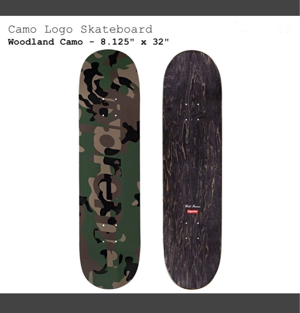SUPREME Camo Logo Skateboardスケートボード デッキ