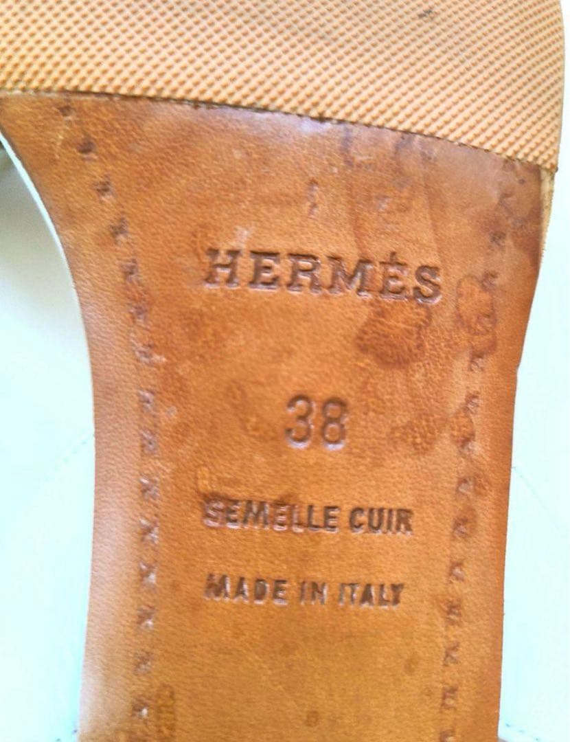 破格！【美品★エルメス★サンダル】ナイト　オラン　シェーヌタングル　オアジス