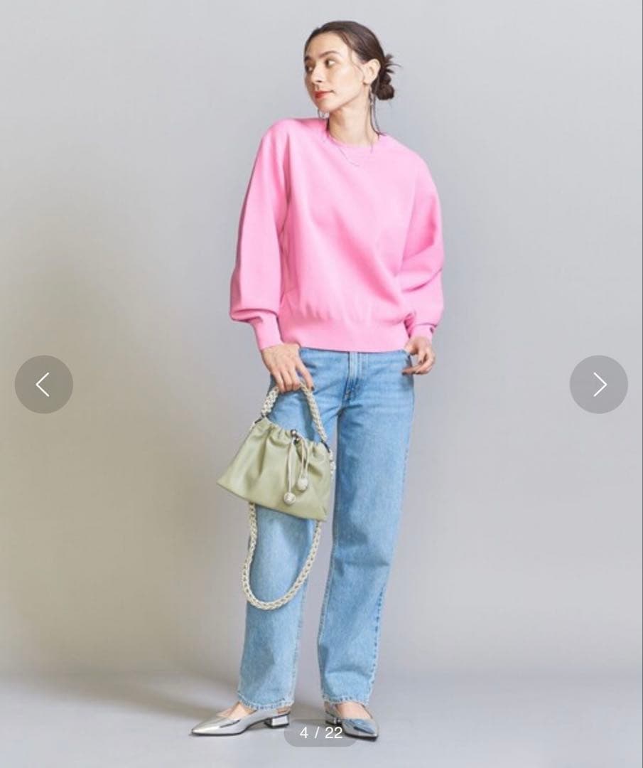 【みぃぽ 】BEAUTY&YOUTH ミラノリブニット