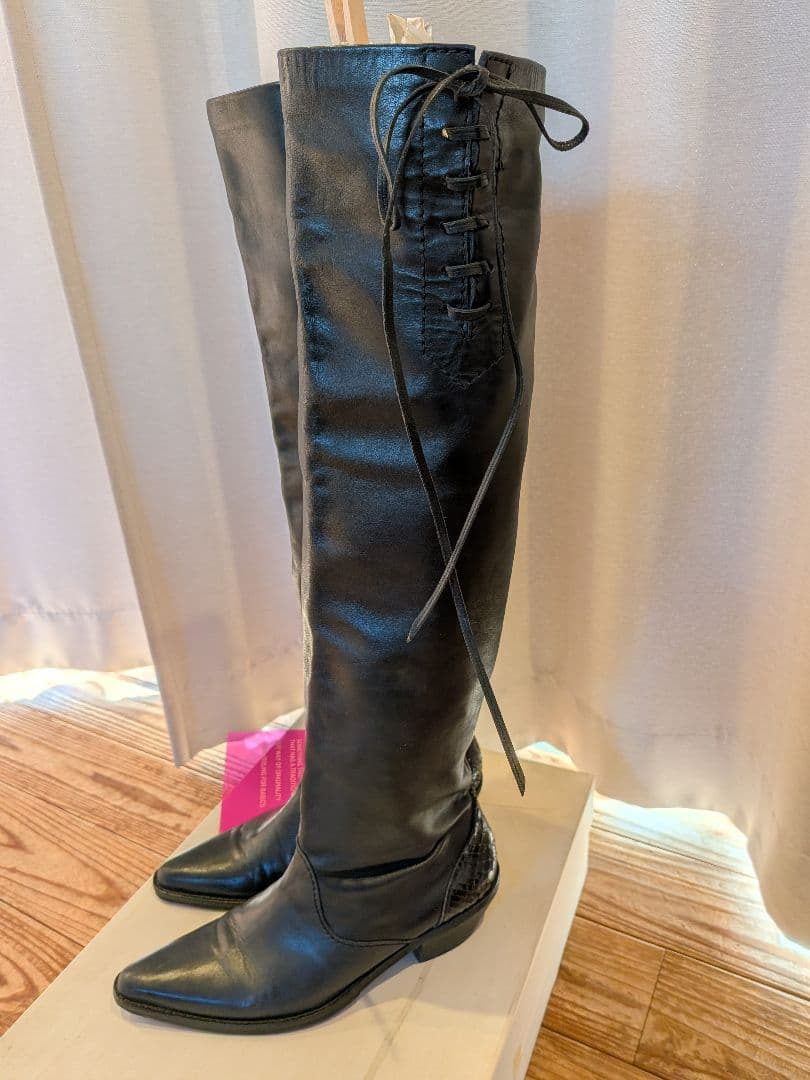 コムデギャルソン ジュンヤワタナベ ロングブーツ M ブラック