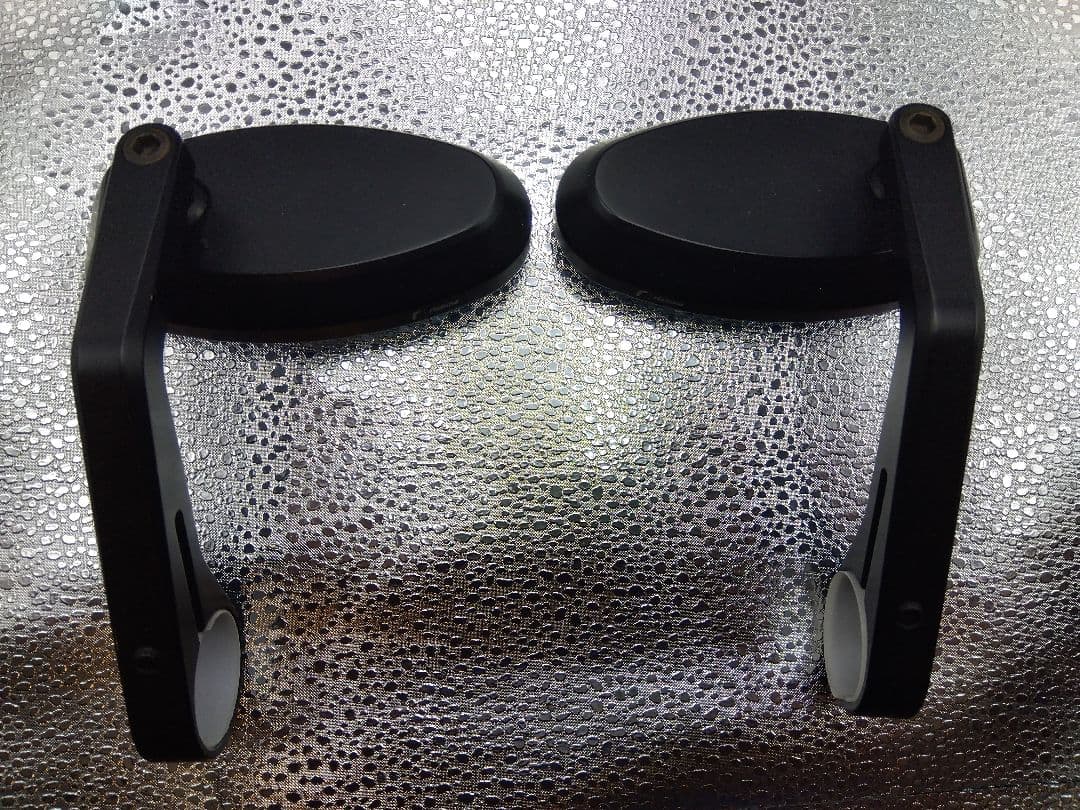 rizomaバイクミラー左右セット ブラック ボルト式