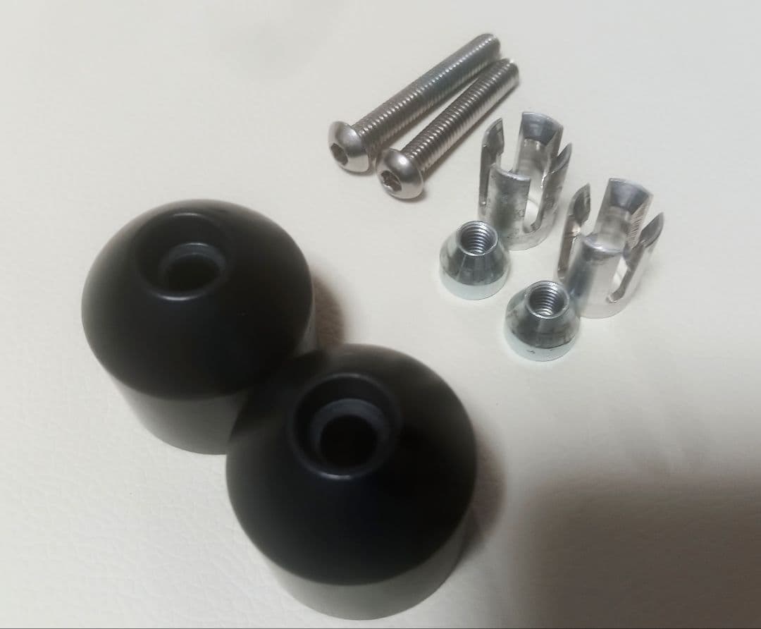 rizomaバイクミラー左右セット ブラック ボルト式