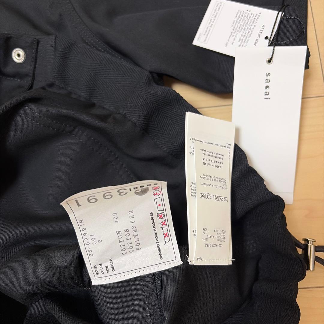 2026SS sacai carhartt Duck shirt サイズ2