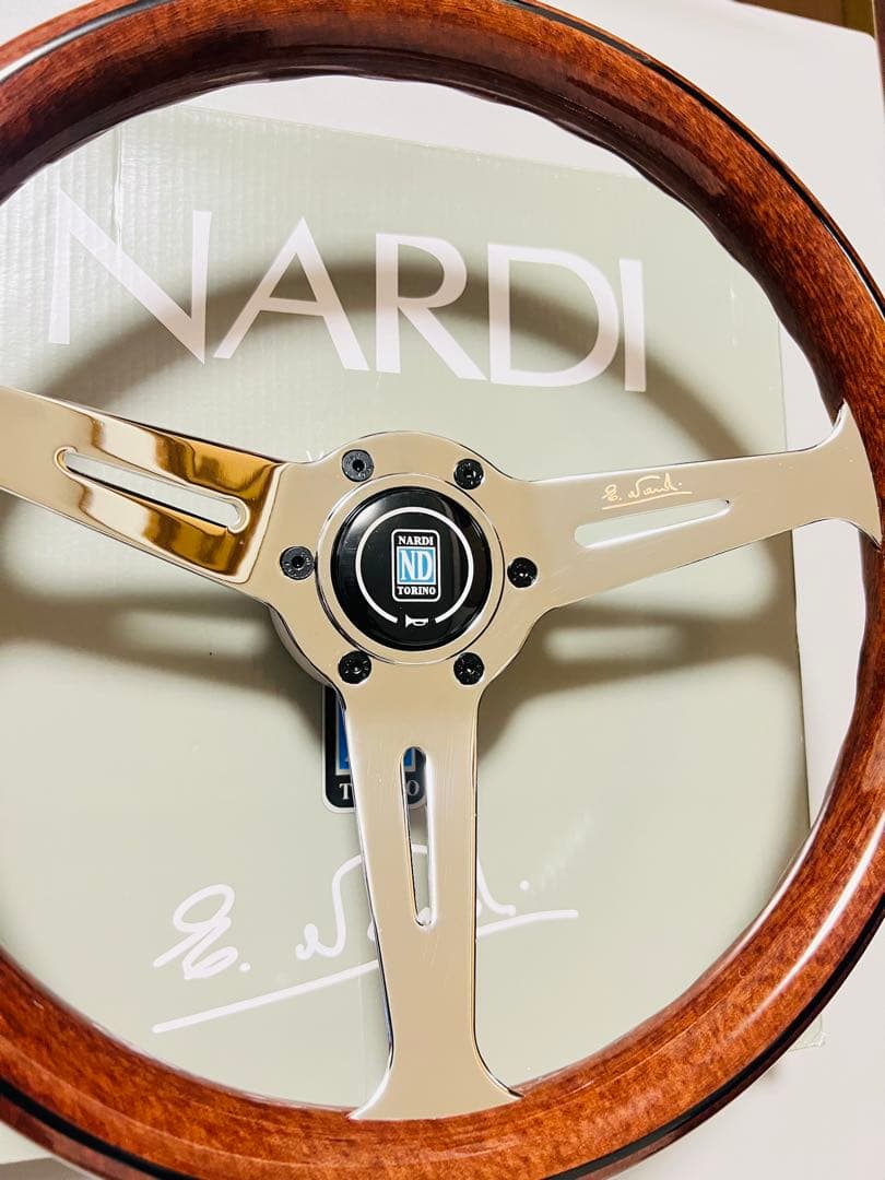 【大特価セール】ナルディ（NARDI）クラシックウッドステアリング　14インチ②