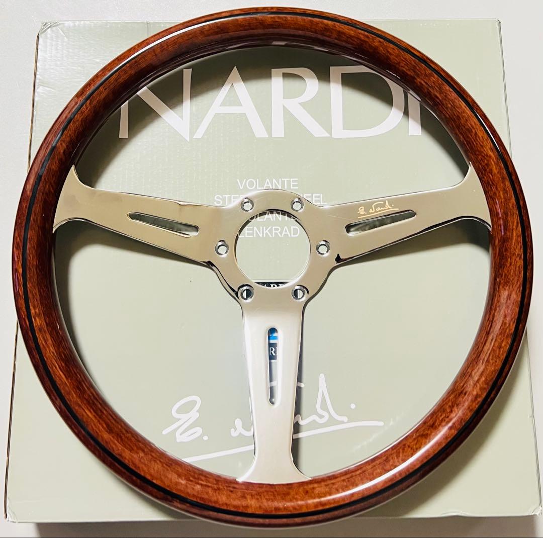 【大特価セール】ナルディ（NARDI）クラシックウッドステアリング　14インチ②