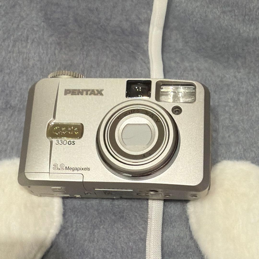 【動作品】PENTAX Optio 330GS デジカメ　単三電池　自撮り