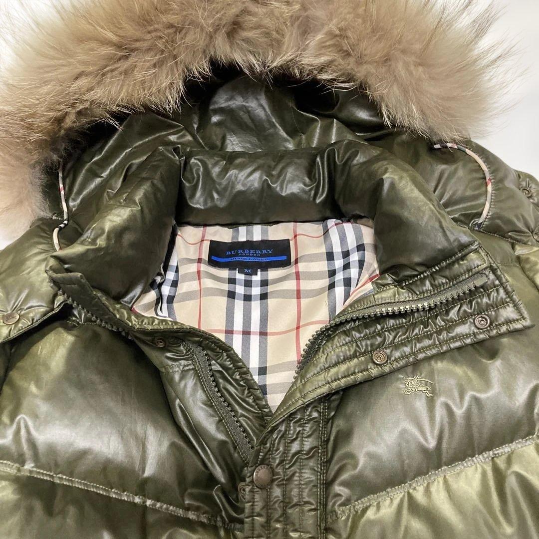 【美品】バーバリーブルーレーベル ダウンジャケット ノバチェック ショート丈